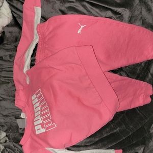 Toddler girl puma sweatsuit